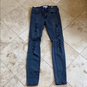 Frame distressed skinny jeans